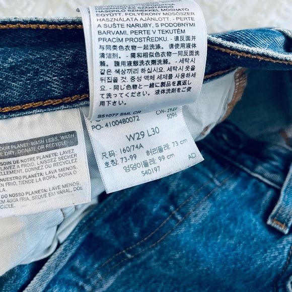 Levi’s Premium 501 Original Fit Women’s Straight Jeans Size 8/10 W29 - Picture 6 of 9